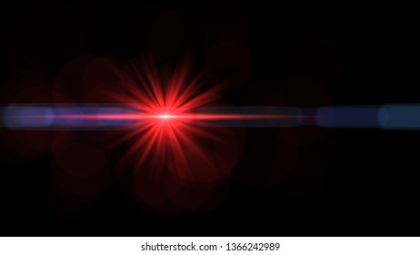 Red Lens Flare Stock Illustration 1366242989 | Shutterstock