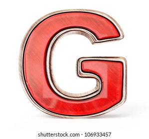 Red Letter Isolated On White Background Stock Illustration 106933457 ...