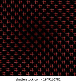 Red Letter X Shape Pattern With Black Background