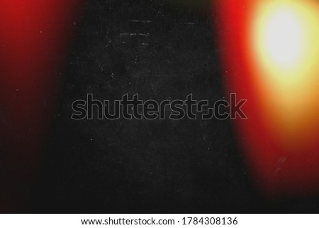 Red light effect on black grunge background. Illustration. 90s