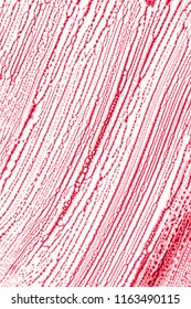 Red lines texture paint background.