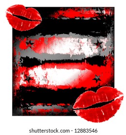 Red Lips Grunge