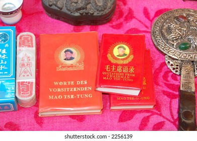 Red Little Book Used In China Revolution