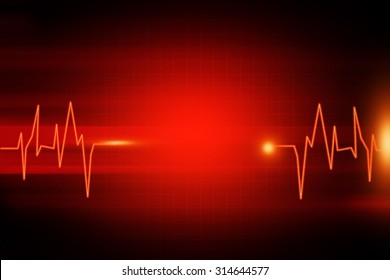 Red Medical Or Science Background 