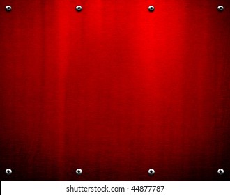 Red Metal Background