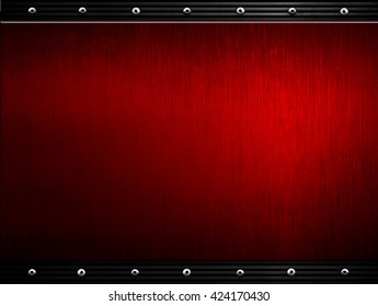 red metal template background