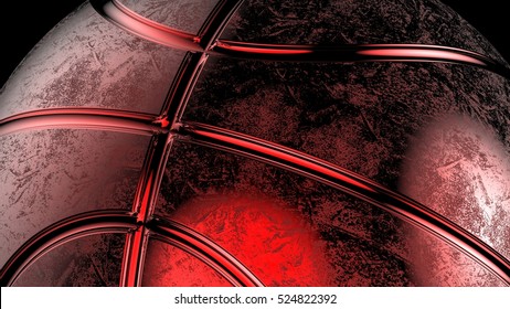 Red metallic basketball under black-white lighting background. Concept 3D CG of propaganda for the team, advertisement for the league finals and the fruits of the players' efforts. - Powered by Shutterstock