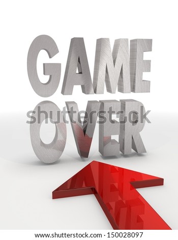 Similar – game over Playing