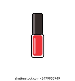 Red nail polish vector illustration - Powered by Shutterstock