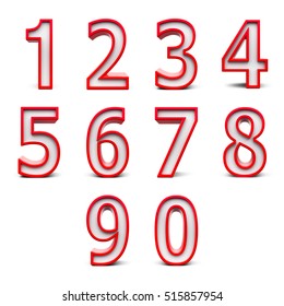 127 3d Shiny Red Number Collection 0 Images, Stock Photos & Vectors ...