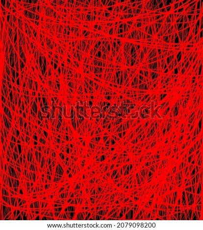 The Red on blak background