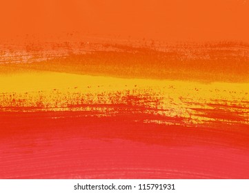 Red / Orange Abstract Hand Painted Background