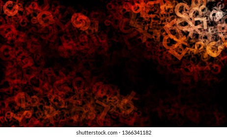 Red Orange Pattern Background