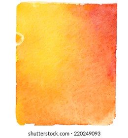 Red Orange Watercolor Background