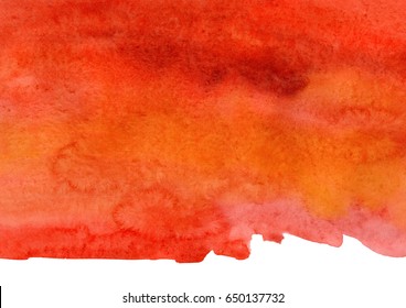 Red And Orange Watercolor Background