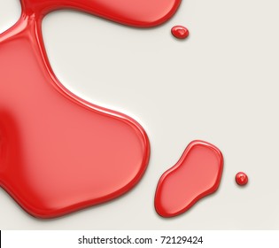 Red Paint Drops