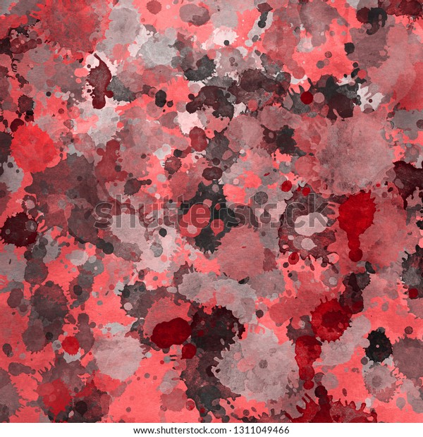 Red Paint Splatter Effect Texture On Stock Illustration 1311049466 ...