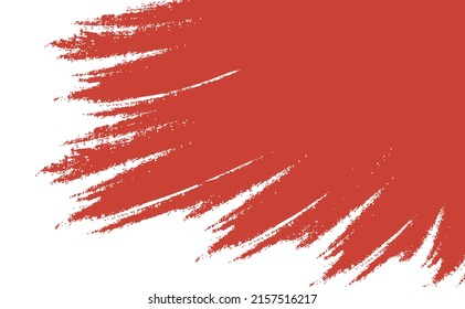 Red, Pantone Poinciana, Abstract Pattern, Watercolor Brush Stroke Texture, Grunge Style.