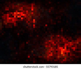 Red particle abstract background