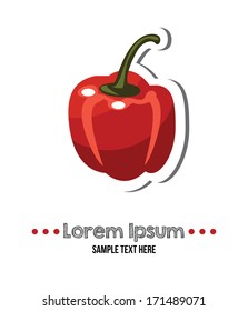red pepper isolated
