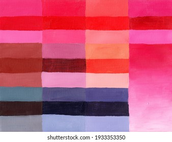 Red Pigments Color Palette Chart Stock Illustration 1933353350 ...