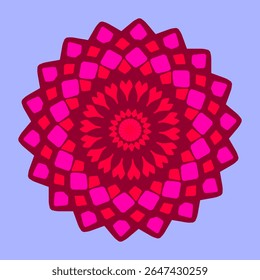 Mandala rojo y rosa
Diseño