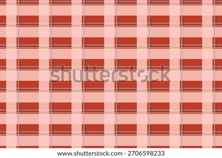 a red and pink plaid pattern with thin dark lines forming a crisscross grid. The design has a warm, vintage, textile-like appearance.