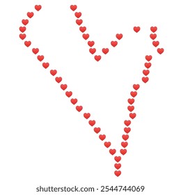 Red pixel Art heart illustration Design  - Powered by Shutterstock