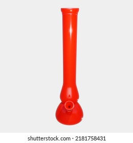 Red Plastic Bong 3D Illustration