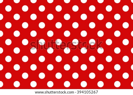 Red Polka Dot Background White Polka Stock Illustration Royalty