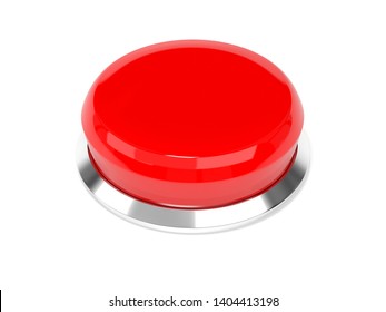 Red Button Isolate Backbround 3d Render Stock Illustration 1879291396