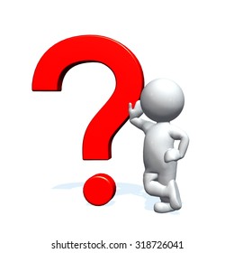 Red Question Mark 3d People Stock Illustration 318726041 | Shutterstock