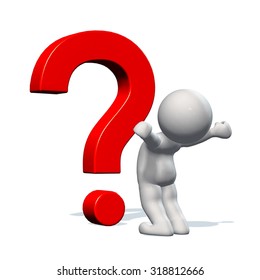 Red Question Mark 3d People Stock Illustration 318812666 | Shutterstock