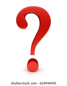 Red Question Mark 3d Render Stock Illustration 624944945 | Shutterstock