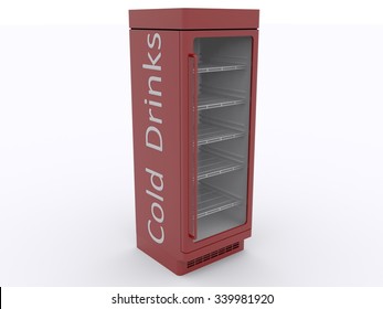 red refrigerator