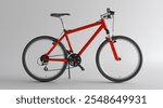 Red Road Bike Isolated. Speed Racing Bicycle.