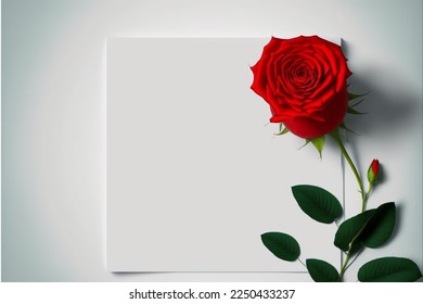 red roses background with empty space for text, message, quotes.