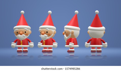 Red SantaClaus 3D rendering character cartoon  - Powered by Shutterstock