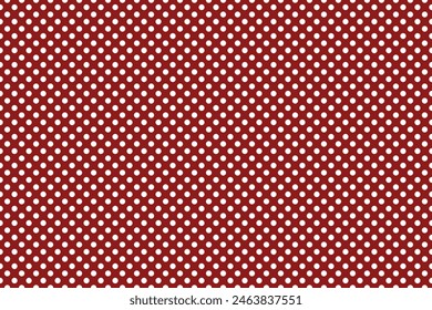 red seamless pattern with white dots