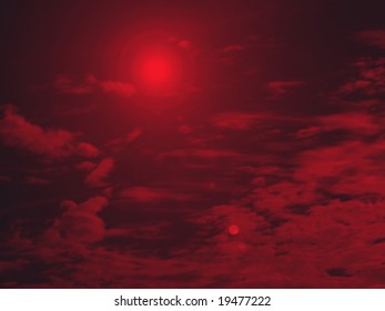 red sky
