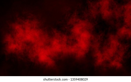 Red Smoke Stage Studio. Abstract Fog Texture Overlays.