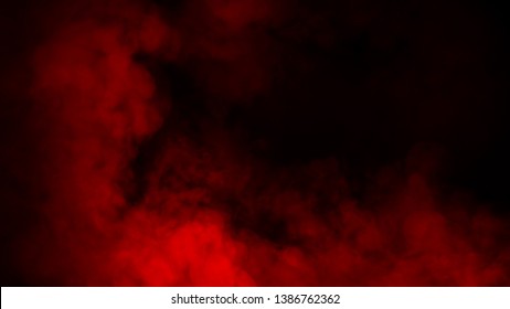 Red smoke stage studio  Abstract fog texture overlays 
