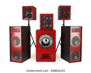 red sound box