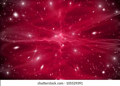 Red space background