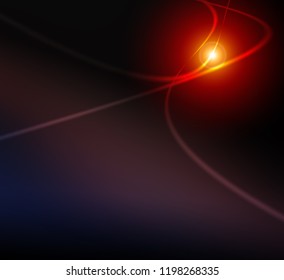 Red Space Planet Abstract background.