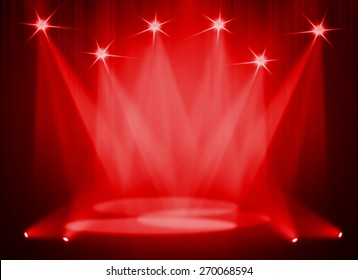 Red stage background