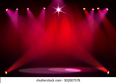 Red Stage Background