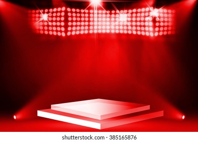 Red stage background
