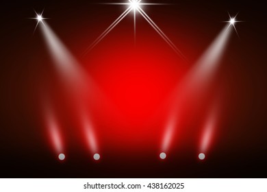 Red stage background