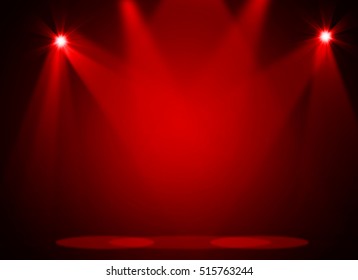 Red Stage Background Stock Illustration 271992305